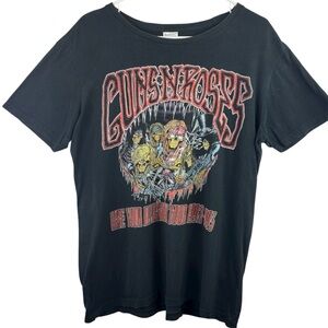 Gun& Roses Vintage 1992-1993 Use Your Illusion Tour Band Tee Black Size Large